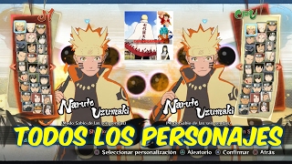 Todos los personajes de Naruto Storm 4  Road To Boruto  Español  Full HD [upl. by Ddene]