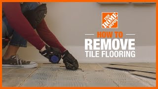 How to Remove Ceramic Tile  The Home Depot [upl. by Ianaj]