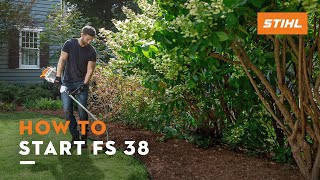 How to Start FS 38  STIHL Tutorial [upl. by Hesther713]