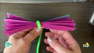 How To Make a Tissue Paper Flower [upl. by Allekram]