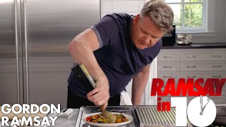 Gordon Ramsay Cooks Mediterranean Sea Bass in Under 10 Minutes  Ramsay in 10 [upl. by Aztinay]