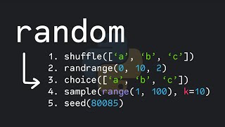 5 Random Useful Python Functions [upl. by Adnohsar]