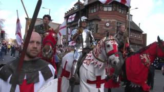 RESISTANCE 77  Spirit of St George  St Georges Day Parade Nottingham [upl. by Tnomyar]