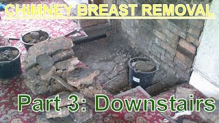 Chimney Breast Removal part 3 Downstairs  Living Room [upl. by Durman]