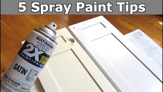 5 Spray Paint Tips  Smooth Even Perfect Finish [upl. by Millwater]