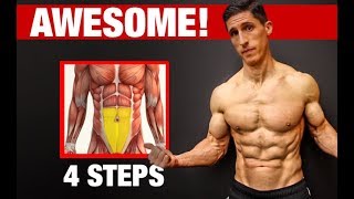 4 Steps to Awesome LOWER ABS Works Every Time [upl. by Rehtaeh]