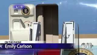 President Barack Obama arrives in Anchorage Alaska for GLACIER conference [upl. by Ydoow]