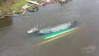 09172020 Ono Island AL  Hurricane Sally Storm Surge  Drone of Destroyed Boats and Coastline [upl. by New]