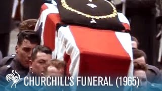 Sir Winston Churchills Funeral A World In Remembrance 1965  British Pathé [upl. by Hamirak]