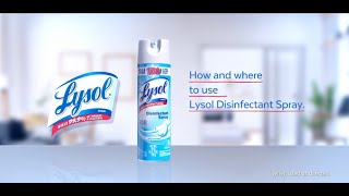 How and where to use Lysol Disinfectant Spray [upl. by Cathie]