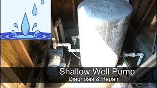 Shallow Well Pump  diagnosis and repair [upl. by Nnyl513]