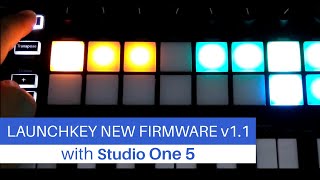 Launchkey Mini MK3 Firmware Update with Studio One [upl. by Flodur]