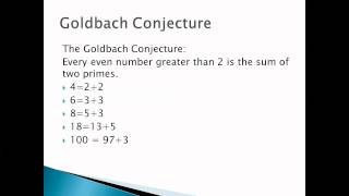 Goldbach Conjecture TIU Math Dept [upl. by Star]