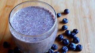 Easy amp Simple Blueberry Breakfast Smoothie Recipe  The Sweetest Journey [upl. by Wernda]