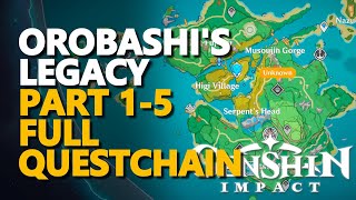 Orobashis Legacy Part V Genshin Impact All Repair the Ward Puzzles [upl. by Naillij998]