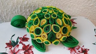 COMO HACER UNA TORTUGA DE FILIGRANA 🐢  TORTUGA DE PAPEL  QUILLING TURTLE [upl. by Bahr]