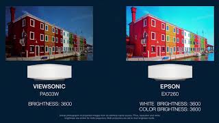 ViewSonic PA503W vs Epson EX7260 [upl. by Arua]