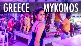 Mykonos Nightlife  Paradise Beach Mykonos Party  Islands of Greece  Savvy Fernweh [upl. by Ekle]