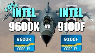 9600K vs 9100F  2060S CSGO Fortnite PUBG GTAV Overwatch [upl. by Nehemiah26]