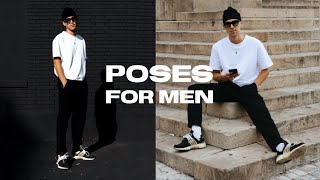 5 SIMPLE POSES for Men´s Instagram Streetstyle Pictures [upl. by Gusta833]