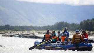 Chilkat Bald Eagle Preserve Rafting Tour  Haines Alaska [upl. by Aliehs]