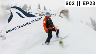 skiing at GRAND TARGHEE resort  vanlife wyoming [upl. by Japeth180]