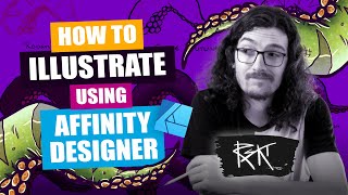 How to illustrate using Affinity Designer  Complete Workflow [upl. by Hagood]