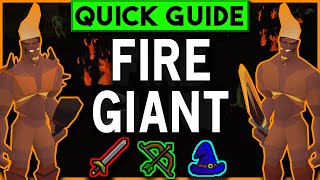 OSRS Fire Giant Slayer Guide  Cannon  Safe Spot  Quick Guide 2019 [upl. by Hagile]