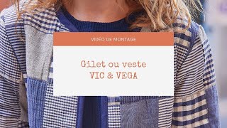 Tutoriel patron de couture gilets mixtes Vic amp Vega bébé enfant et femme [upl. by Liscomb217]