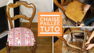 TUTO Comment RELOOKER une CHAISE en PAILLAGE [upl. by Remle]