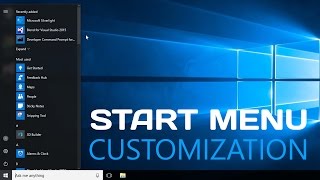 Windows 10  How to Customize Start Menu  Easy Tutorial Review [upl. by Wulf]