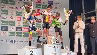 Belgian Championship Cyclocross 2024 U14 Maldegem [upl. by Eceer]