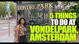 Stroll Through Vondelpark  Amsterdams Biggest Park  Curly Tales [upl. by Haidabej]