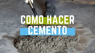 Como hacer cemento [upl. by Yentrac760]