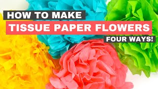 Make Your Own Tissue Paper Flowers [upl. by Htiaf]