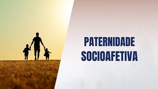 Paternidade socioafetiva [upl. by Nylanaj]