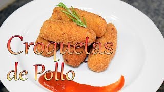 Receta Croquetas de Pollo  Cocinando con Yolanda [upl. by Elton]