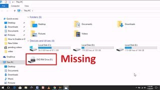 How to Fix DVD Drive Missing From File Explorer in Windows 7810 [upl. by Phyllis]