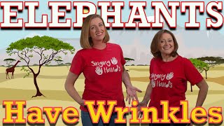 Makaton  ELEPHANTS HAVE WRINKLES  Singing Hands [upl. by Zorina]