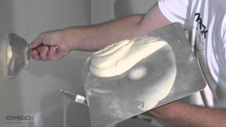 Installing Gyprock plasterboard  How to tape and set joints [upl. by Lal]