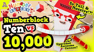 Numberblock 10000 Massive amp Tall vs Ten Amazing amp Craziest Episode Ever [upl. by Jocelin]