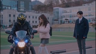 jugyeong riding a motorcycle with seojun TRUE BEAUTY EP14 [upl. by Eicnan]