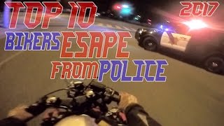 TOP 10 Cops VS Bikers ESCAPE Police Chase Motorcycles GETAWAY Running From Cops On Motorcycle Videos [upl. by Etteraj]