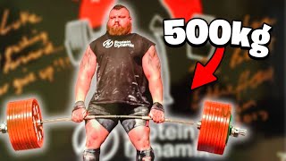 1102lb  500kg Deadlift World Record ft Eddie Hall [upl. by Halika167]