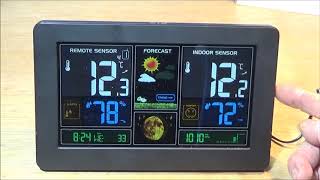 The Smart Digital Wireless Color LCD Barometric Weather Station [upl. by Onailil]