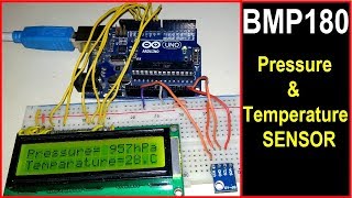 BMP180 Arduino Tutorial  Measure Pressure amp Temperature [upl. by Tarrant]