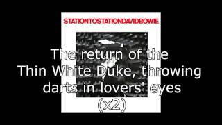 Station to Station  David Bowie  Lyrics [upl. by Geminian]