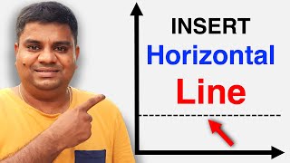 How To Add Horizontal Line In Excel GraphChart [upl. by Alix]