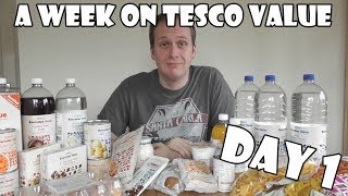 A Week On Tesco Value DAY 1 [upl. by Rochus251]