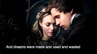 Les Misérables OST  I dreamed a dream Lyrics [upl. by Slrahc]